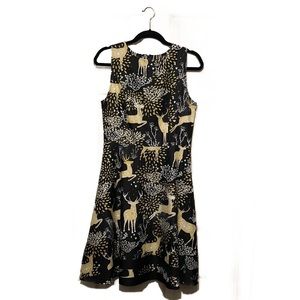 NWT Sheath Dress in Black and Gold - All the Fall Feels! Dressfo size Medium/6